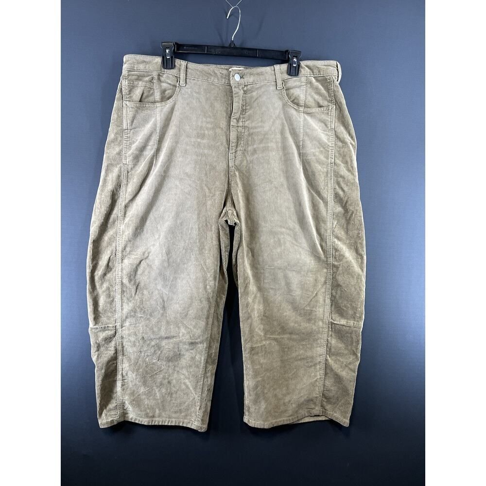 NEW Anthropologie The Kenna Mid-Rise Heritage Barrel Jeans Corduroy Edition